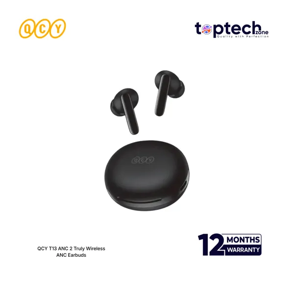 QCY T13 ANC 2 หูฟังบลูทูธ TWS หูฟังไร้สาย ตัดเสียงรบกวน | รูปสินค้าจาก Shopee